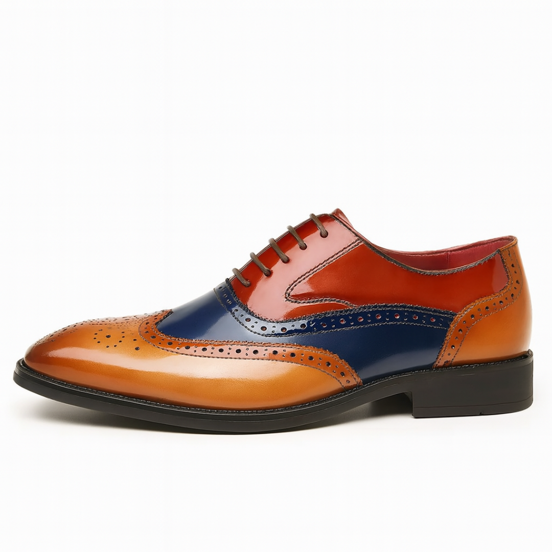 Harry – Zapatos brogue vintage con puntera alargada