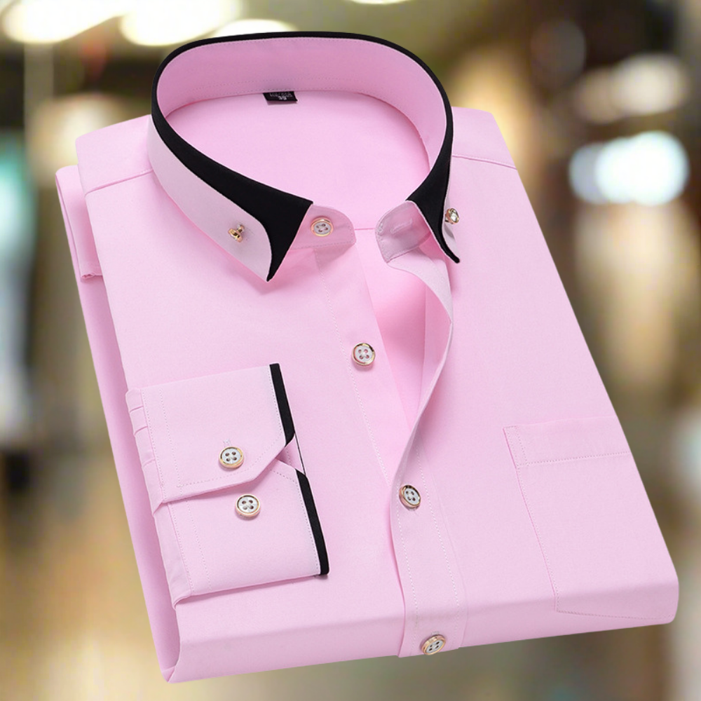 Albert: Camisa Clásica De Algodón Con Mangas Largas