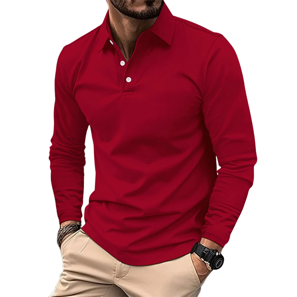 Enne | Polo De Manga Larga De Lujo Para Hombre