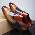 Harry – Zapatos brogue vintage con puntera alargada