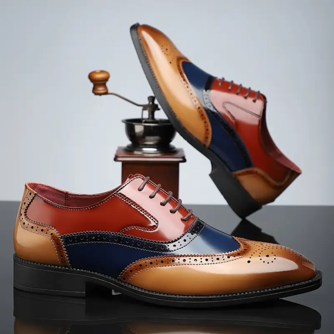Harry – Zapatos brogue vintage con puntera alargada