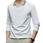 Lusia | Polo Elegante Con Cuello A Cuadros Para Hombre