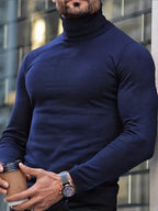 Adrien | Suéter de Punto Premium con Cuello Alto para Hombre