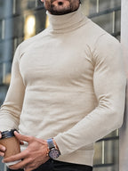 Adrien | Suéter de Punto Premium con Cuello Alto para Hombre