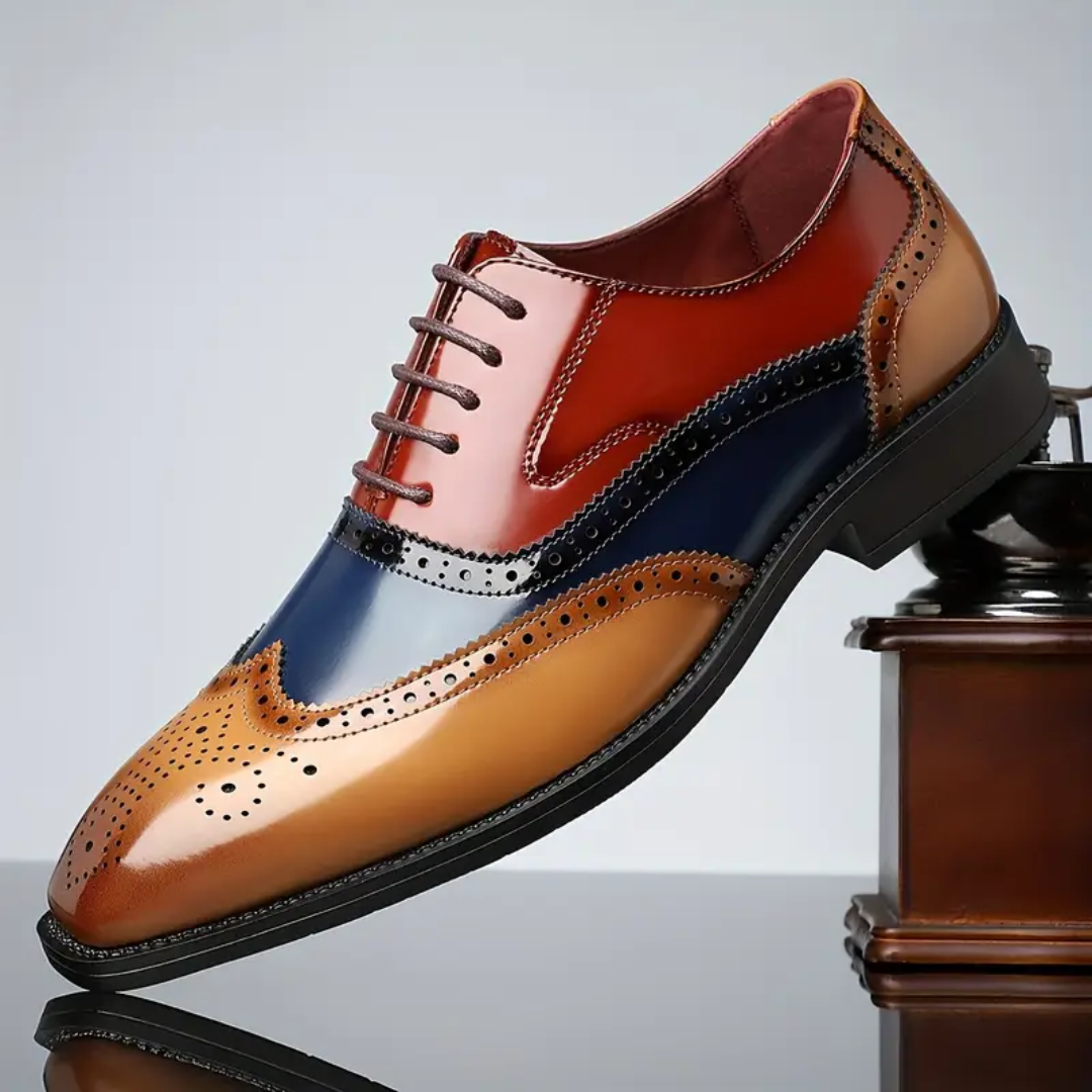 Harry – Zapatos brogue vintage con puntera alargada