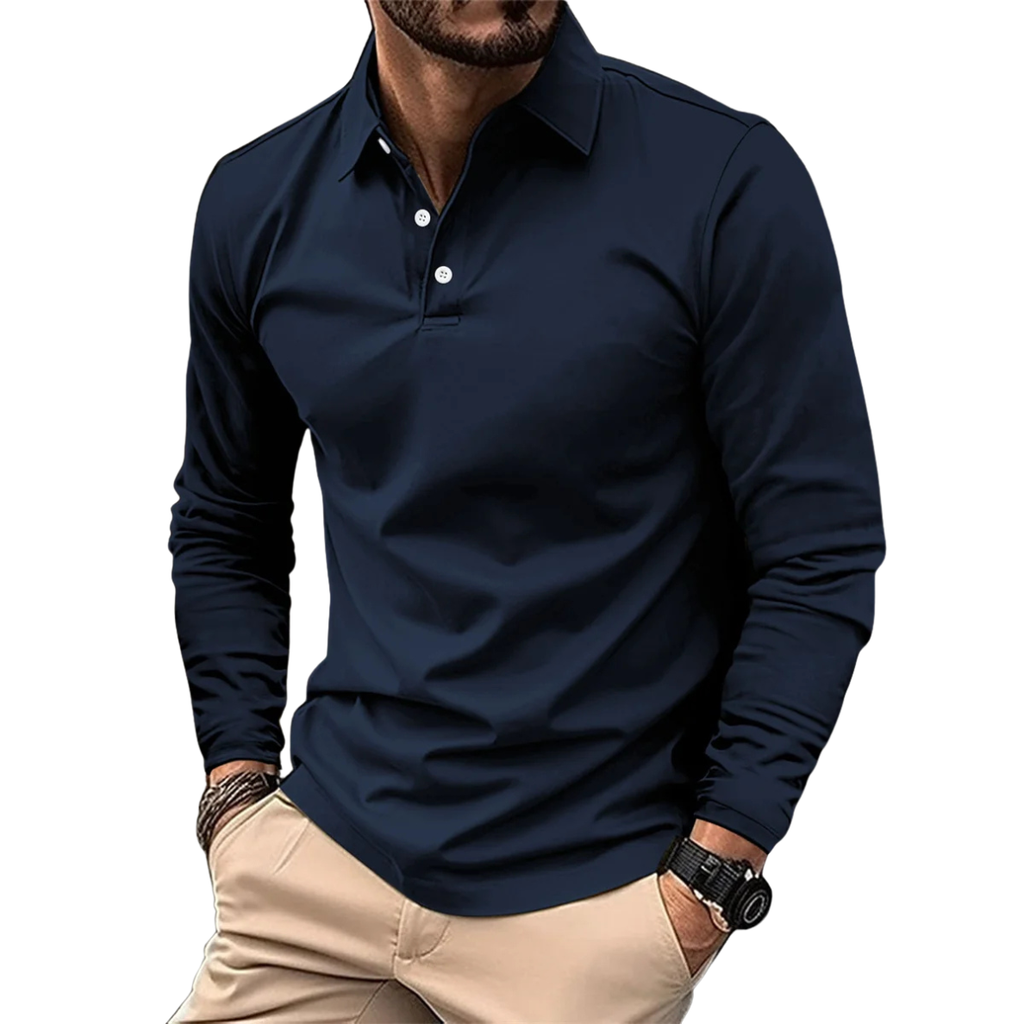Enne | Polo De Manga Larga De Lujo Para Hombre