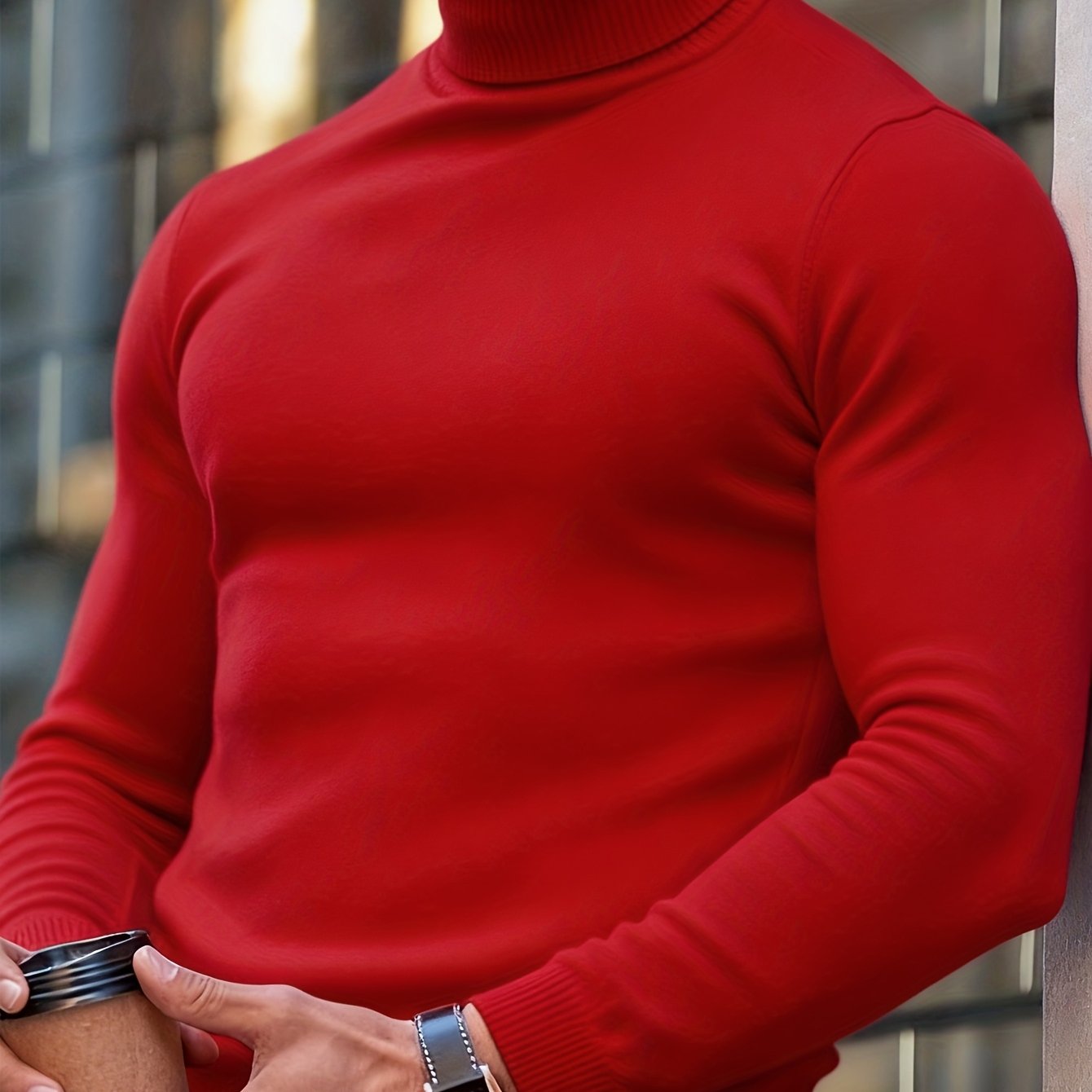 Adrien | Suéter de Punto Premium con Cuello Alto para Hombre