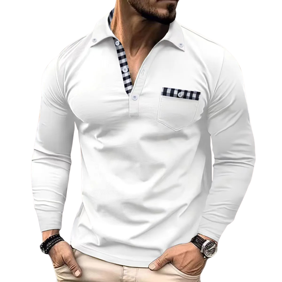 Lotas | Polo Elegante A Cuadros Para Hombre