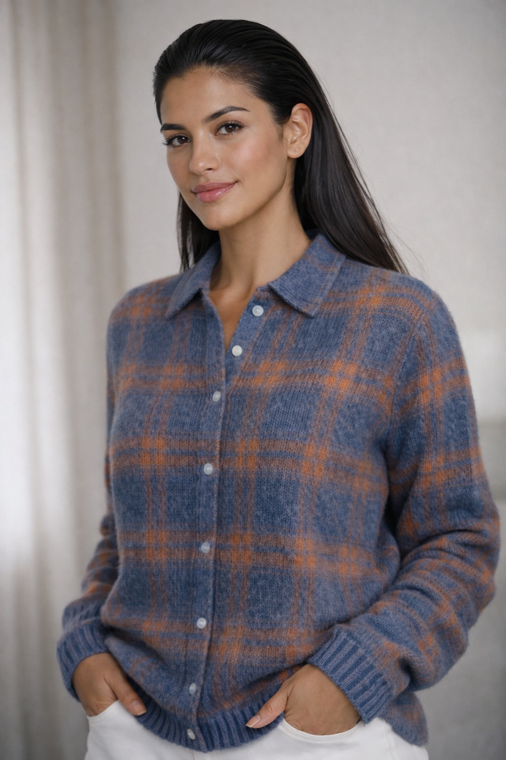 Valeria | Suéter a cuadros