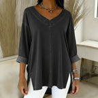 Retro | Top Vaquero Con Cuello Chal