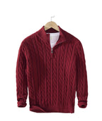 Fuerteventura | Suéter de Cable con Cierre de Cremallera