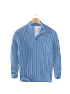 Fuerteventura | Suéter de Cable con Cierre de Cremallera