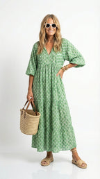 Nina - Vestido Largo estampado