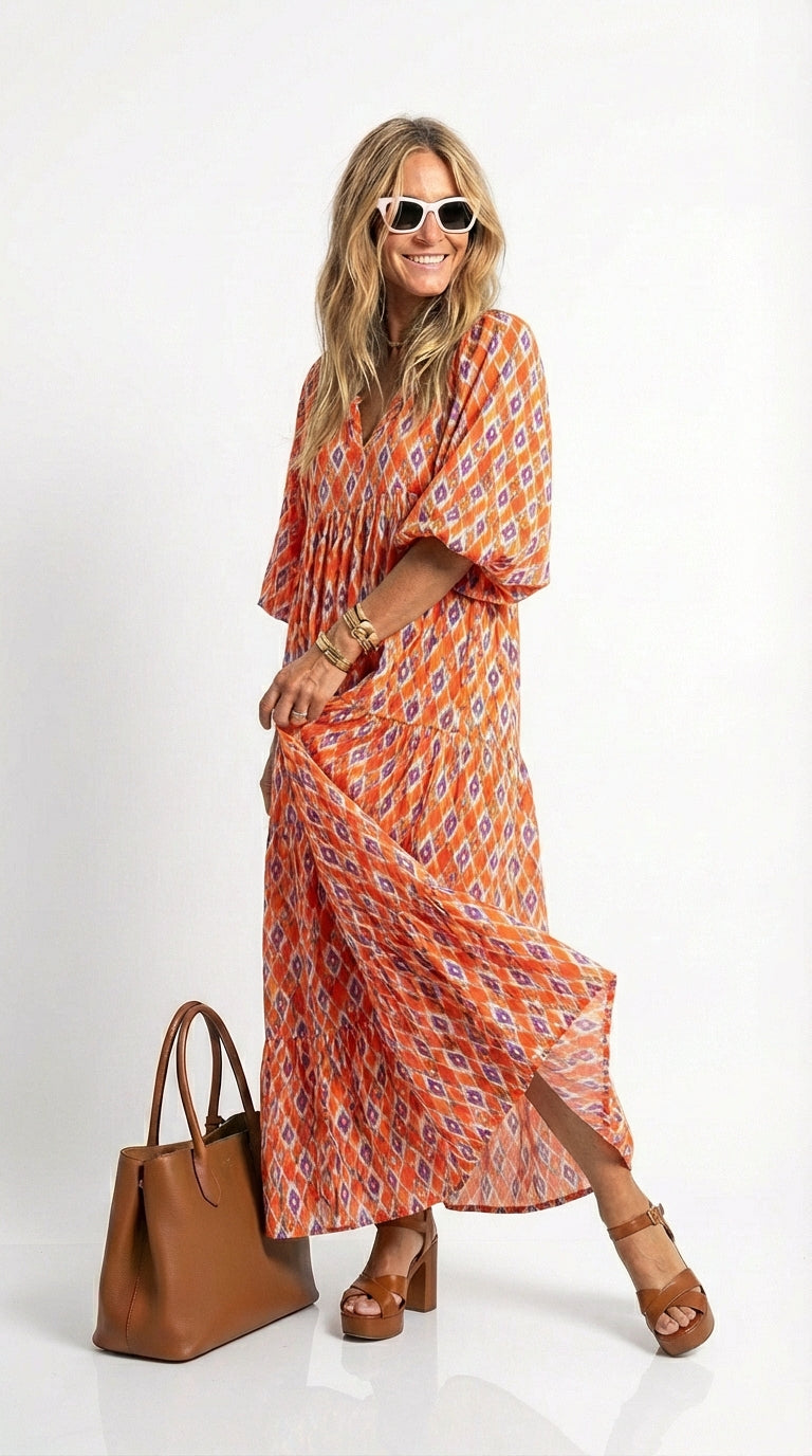 Nina - Vestido Largo estampado