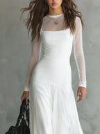 Lunaria™ | Vestido largo de tul negro