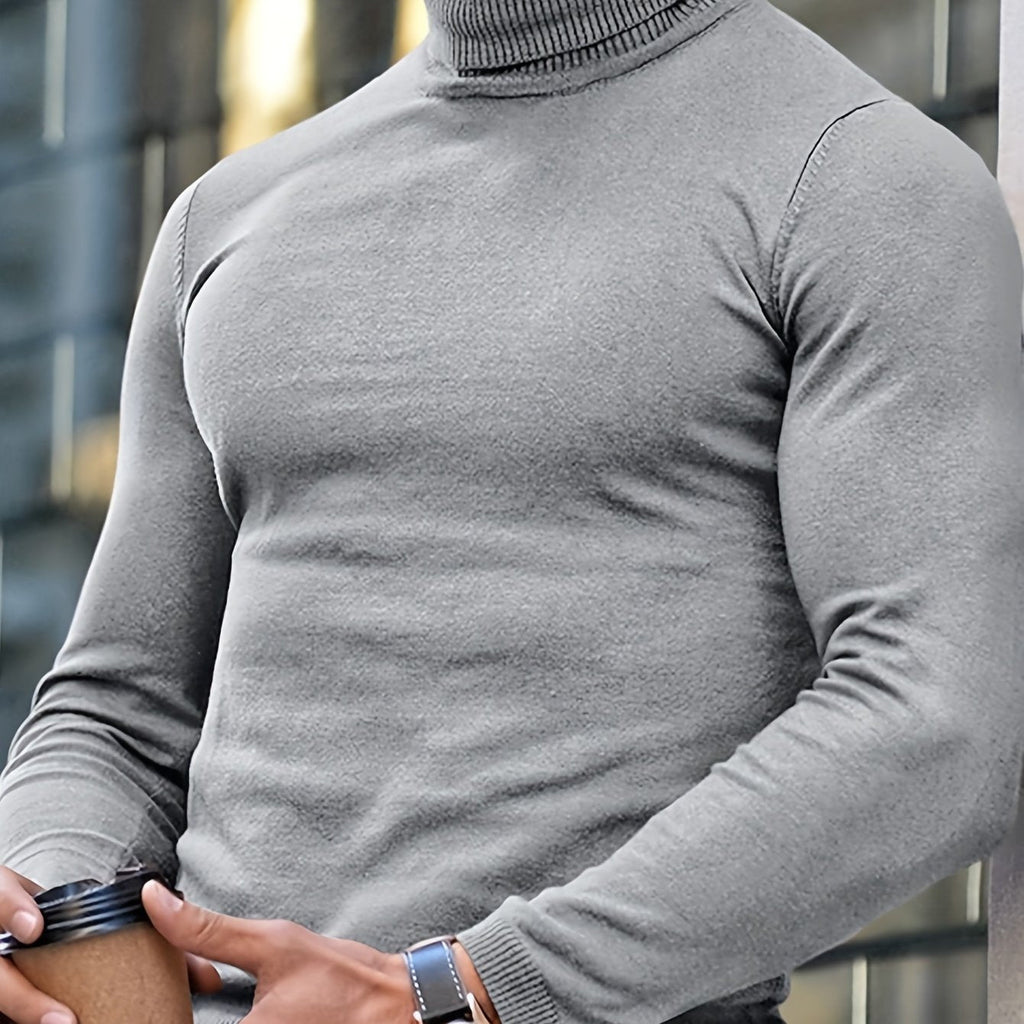 Adrien | Suéter de Punto Premium con Cuello Alto para Hombre