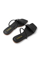 Sandalias Planas de Punta Cuadrada Básicas