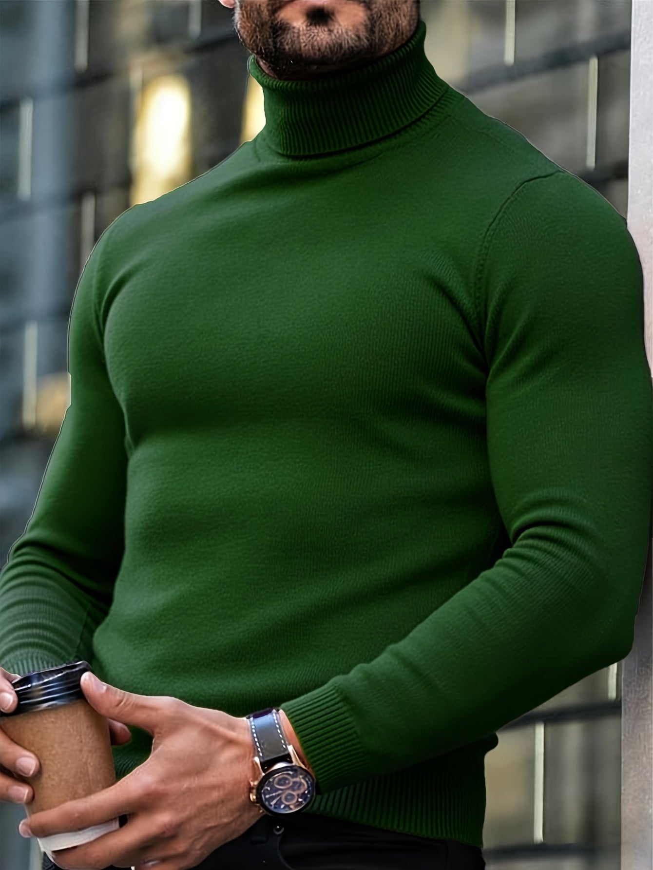 Adrien | Suéter de Punto Premium con Cuello Alto para Hombre