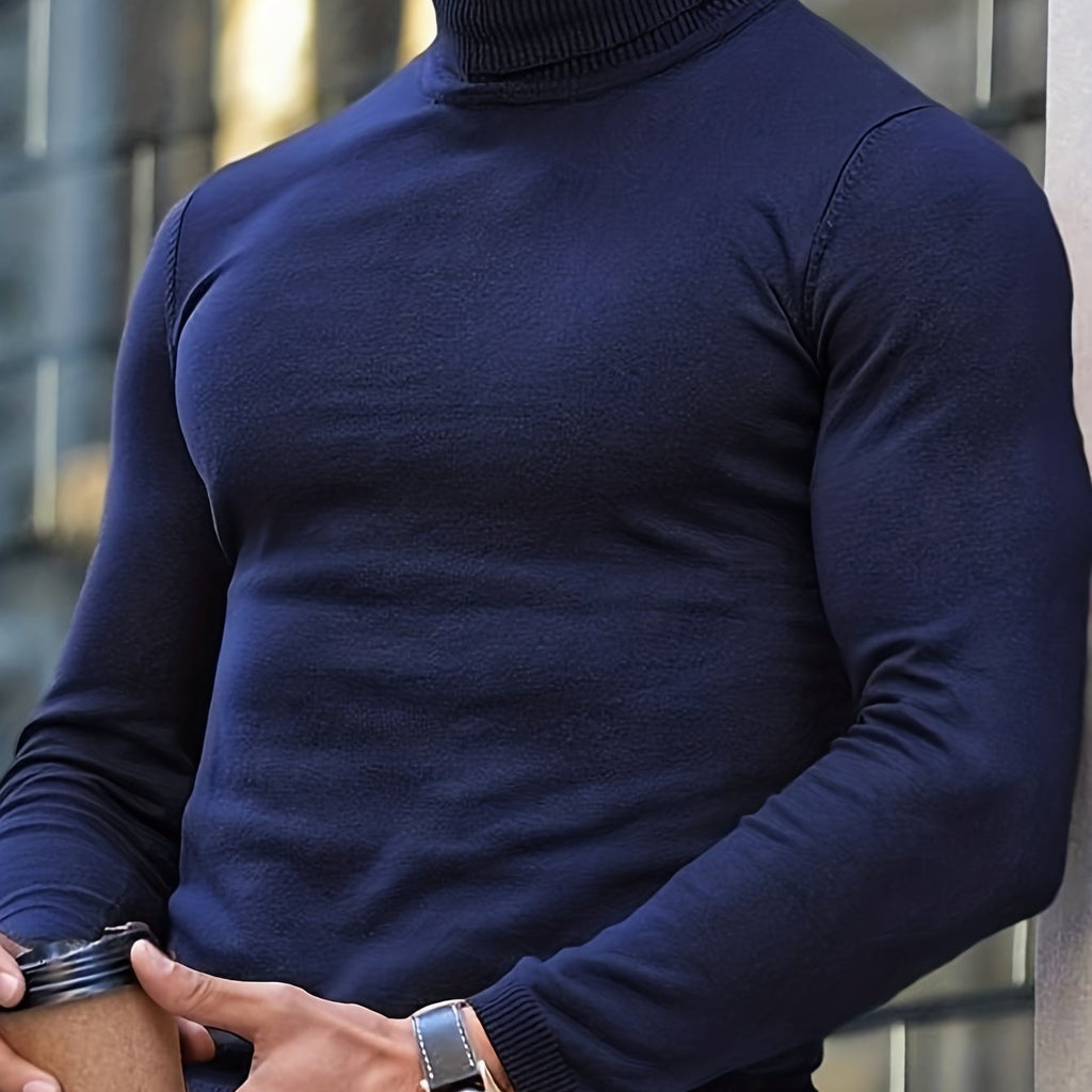 Adrien | Suéter de Punto Premium con Cuello Alto para Hombre