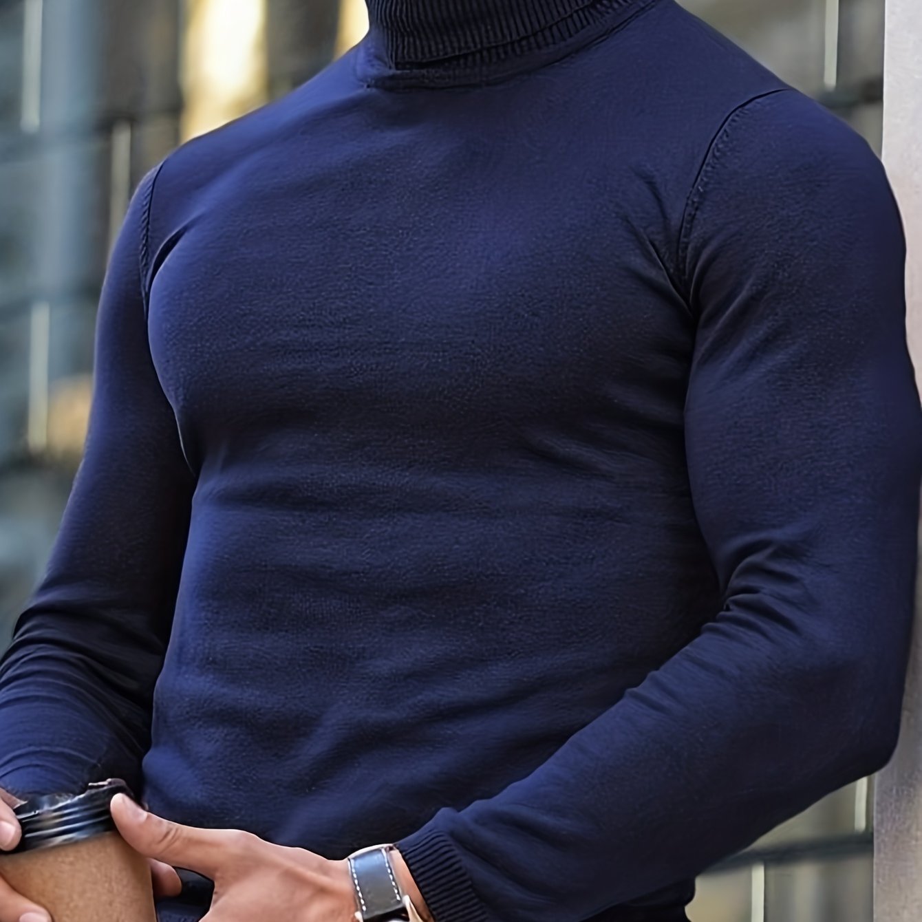 Adrien | Suéter de Punto Premium con Cuello Alto para Hombre