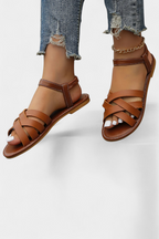 Romee Sandalias Planas con Tiras y Comodidad Todo el Día