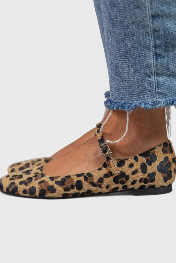 Aranza Bailarinas con Velcro y Talón Ajustable para Uso Diario