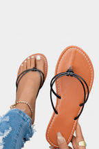 Aledia Sandalias Minimalistas con Tiras Delgadas Sintéticas