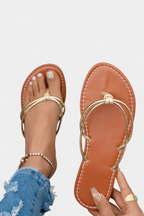 Aledia Sandalias Minimalistas con Tiras Delgadas Sintéticas