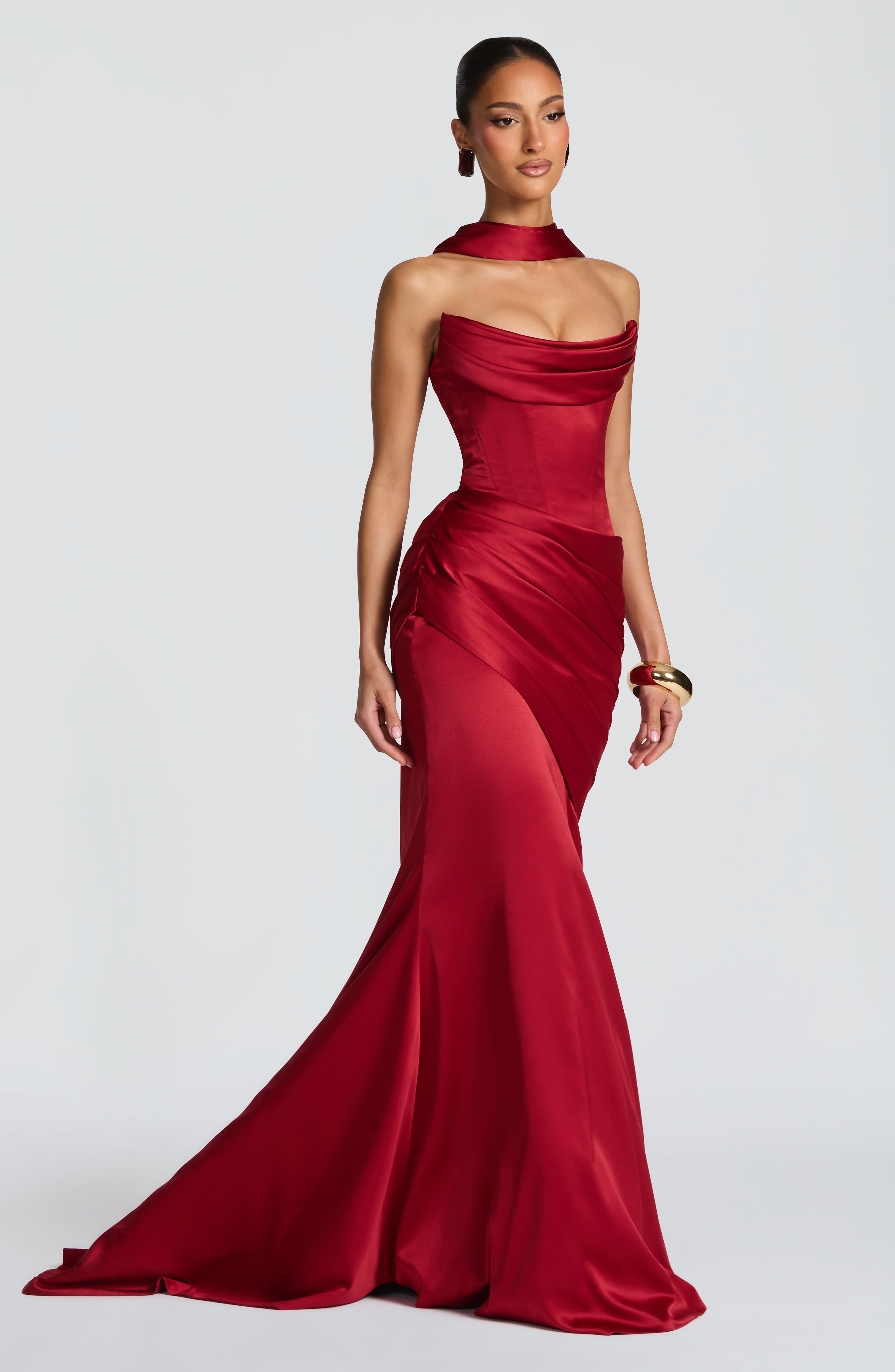 Vestido Kensington - Rojo intenso