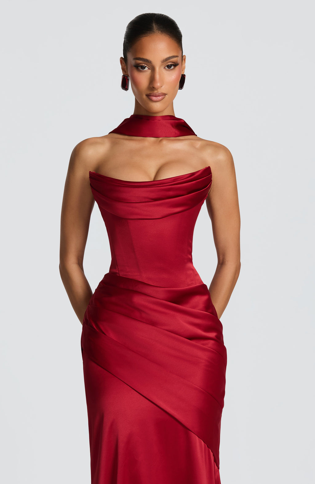 Vestido Kensington - Rojo intenso