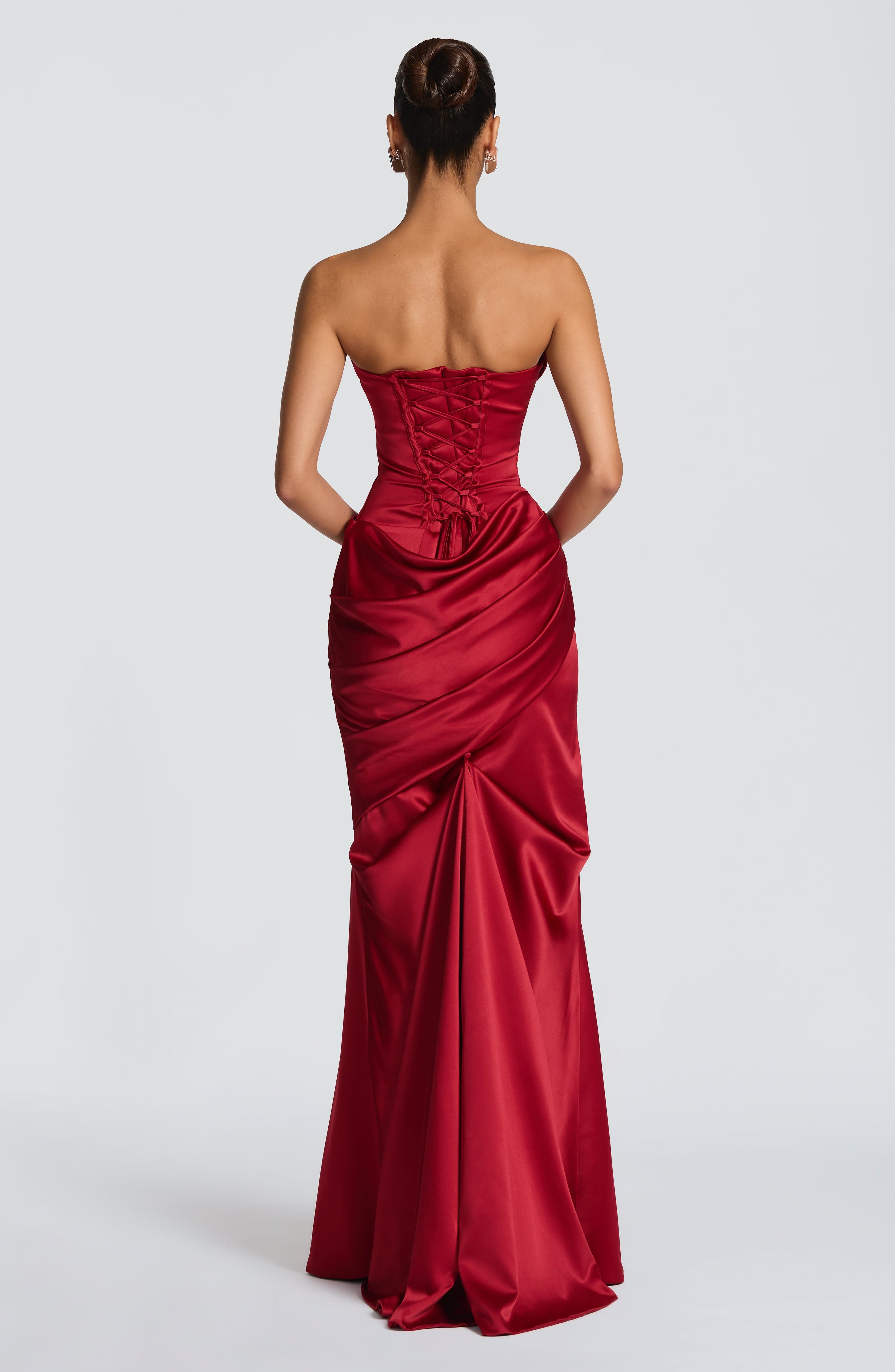 Vestido Kensington - Rojo intenso