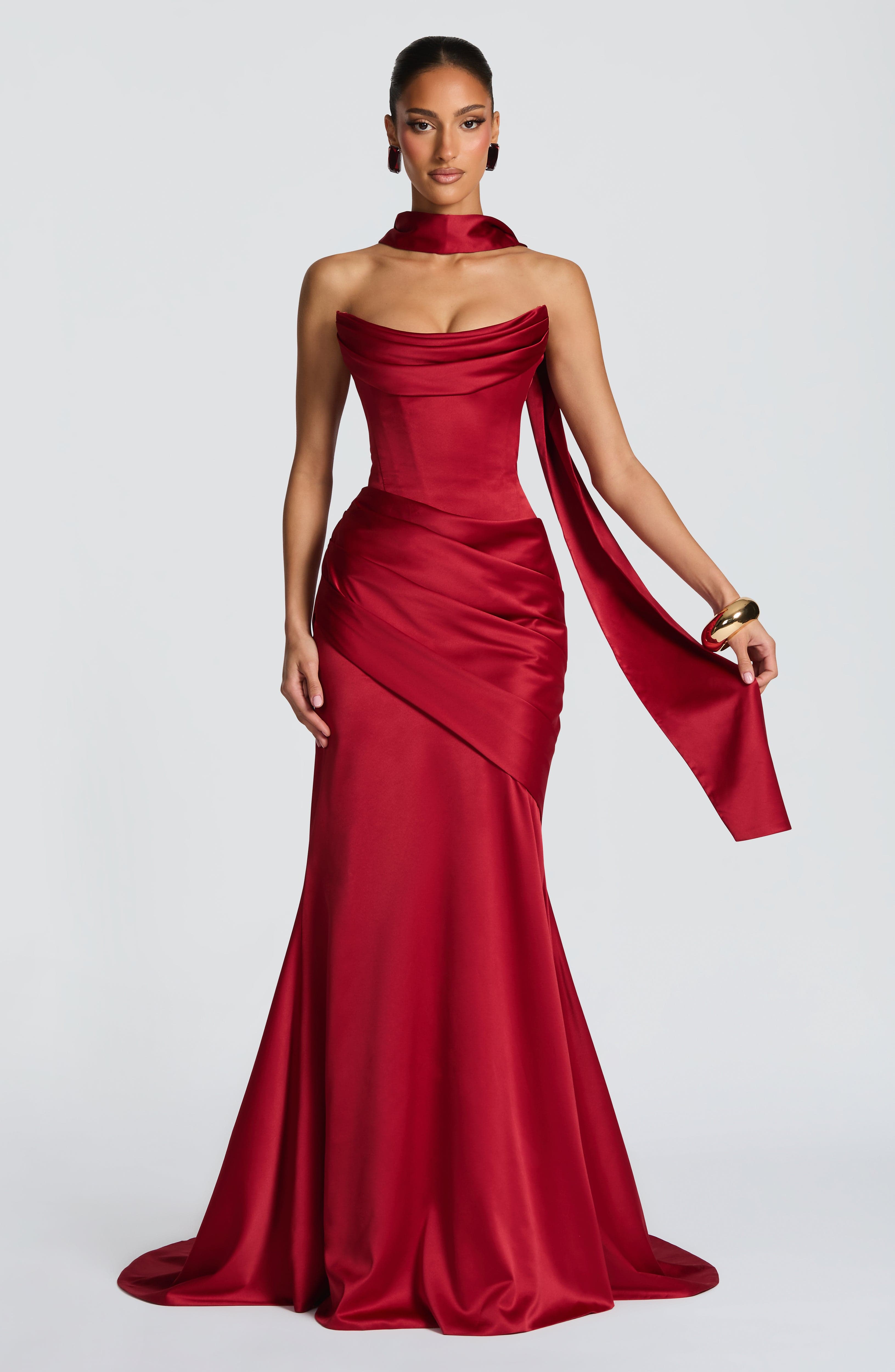Vestido Kensington - Rojo intenso