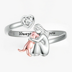 Anne™ - Anillo con Icono de Perro (Rosa)