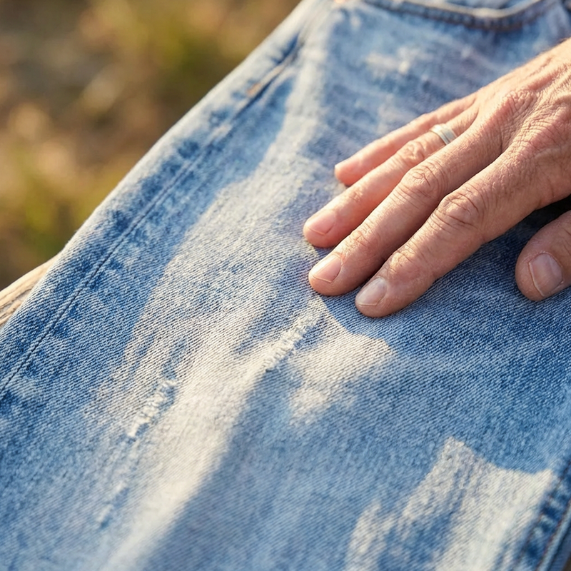 Vaqueros rectos cortos retro para mujer