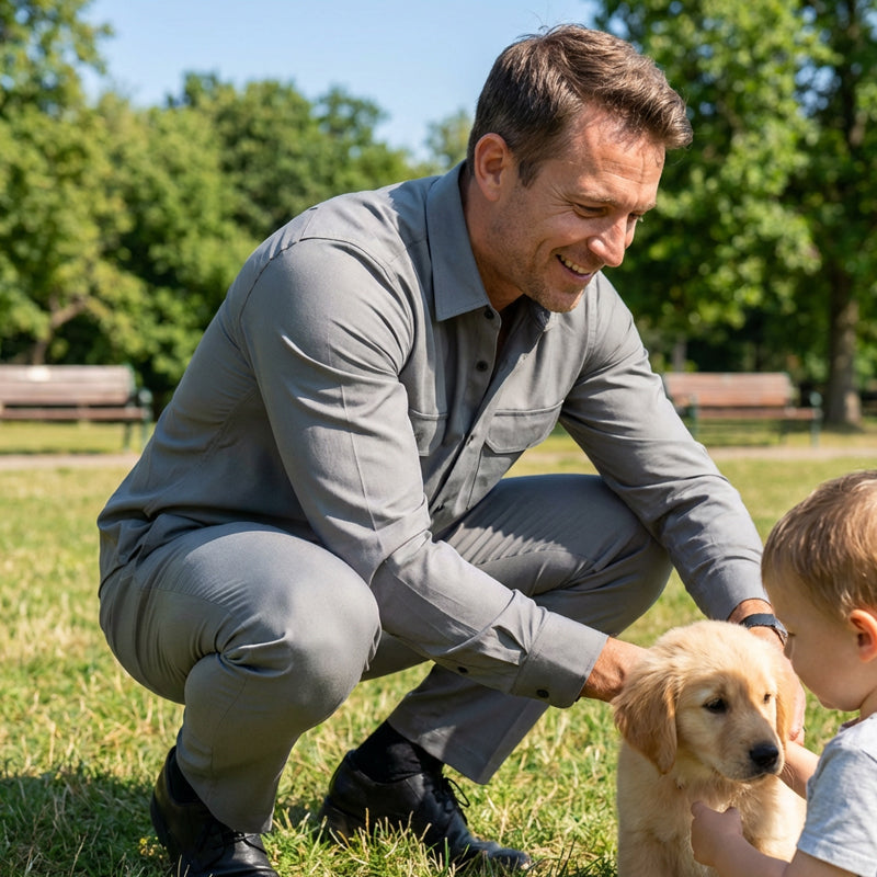 Conjunto de traje de paseo de dos piezas