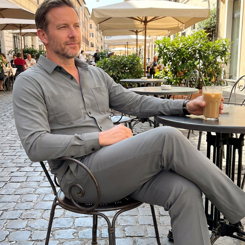 Conjunto de traje de paseo de dos piezas